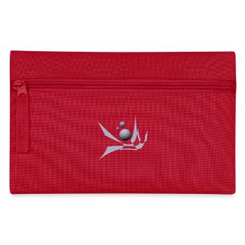 Design mit bicubic waves und Kugeln - Federtasche - Rot - Vorne