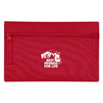 Friendship for life with hamsters - Pencil Case - red - Front