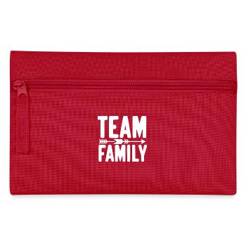 Team-Familie - Federtasche - Rot - Vorne