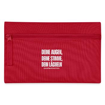 Ich könnte Kotzen - Federtasche - Rot - Vorne