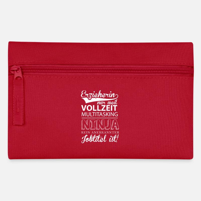 Ninja Erzieherin - Federtasche - Rot