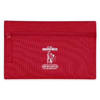 Bogenschütze - Federtasche - Rot - Vorne