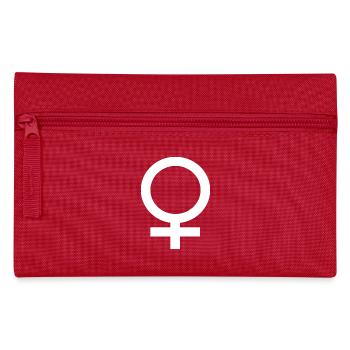 I am a female woman birthday gift - Pencil Case - red - Front
