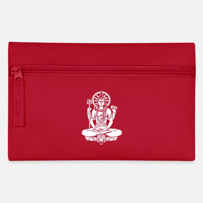 Lord Shiva - Pencil Case - red