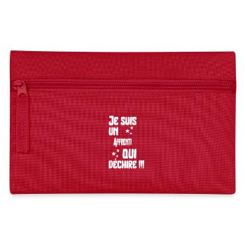 Apprenti qui déchire cadeau - Trousse - rouge - Devant