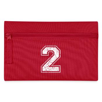 2 two zwei white weiss (de) - Federtasche - Rot - Vorne