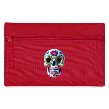 Dia de los Muertos - Federtasche - Rot - Vorne
