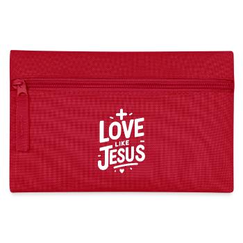 Liebe ist Jesus - Federtasche - Rot - Vorne