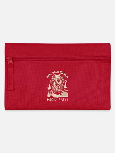 Minimalismus trifft Philosophie - Federtasche - Rot