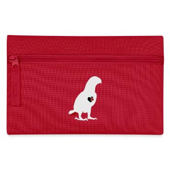 African Grey Parrot Love - Pencil Case - red - Front