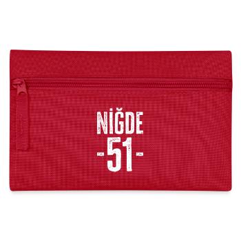 Niğde 51 – Connected to Türkiye - Pencil Case - red - Front