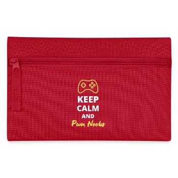 Keep Calm and Pwn Noob - Dominez le Game - Trousse - rouge - Devant