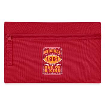 Vintage Né(e) en 1991 made in 1991 34 ans. Art_20 - Trousse - rouge - Devant