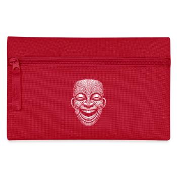 Maske - Federtasche - Rot - Vorne