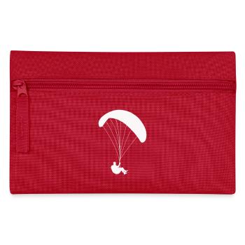 Gleitschirmflieger Fallschirmspringer - Federtasche - Rot - Vorne