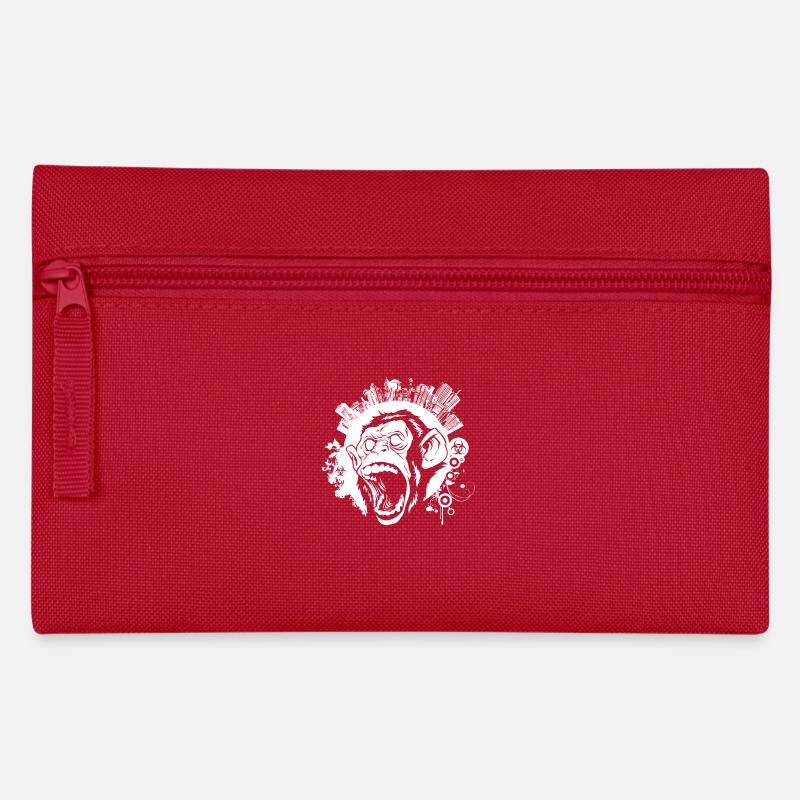 Singe blanc urbain - Trousse - rouge
