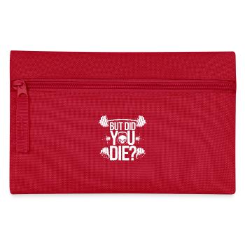 For fitness freaks with a sense of fun - Pencil Case - red - Front