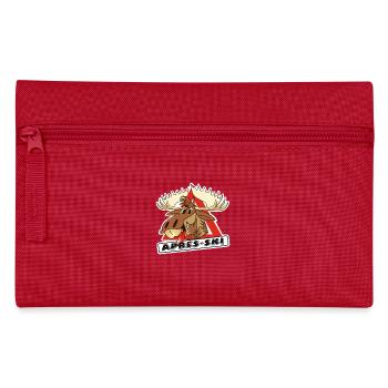 Elch Apres Ski - Federtasche - Rot - Vorne