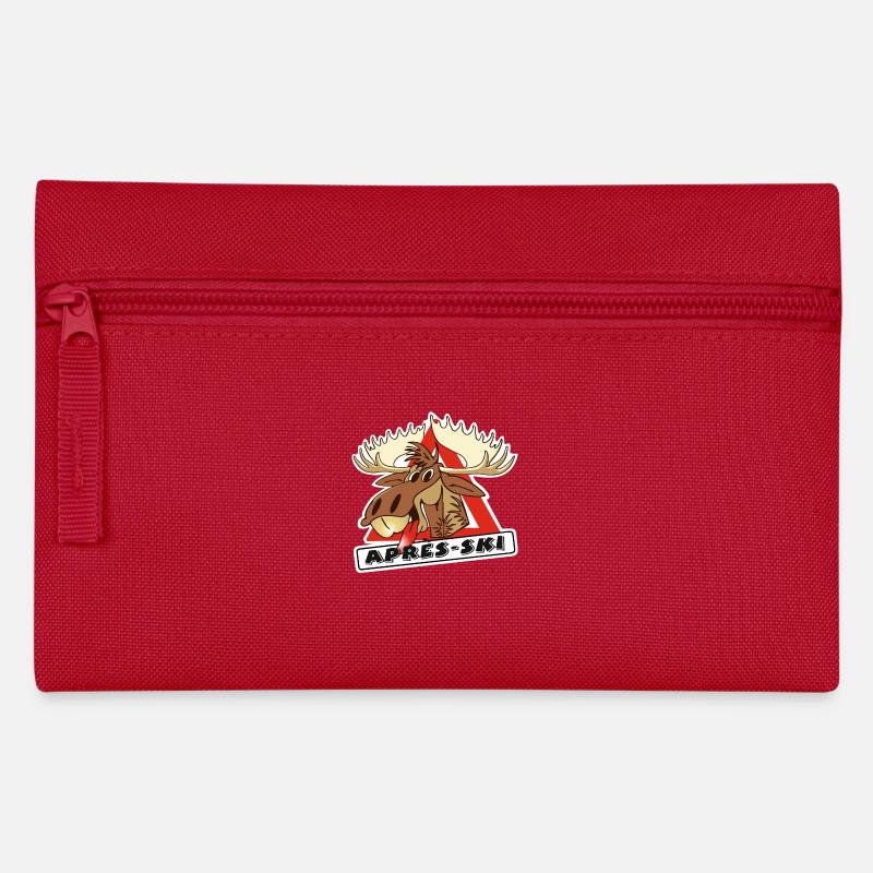 Elch Apres Ski - Federtasche - Rot