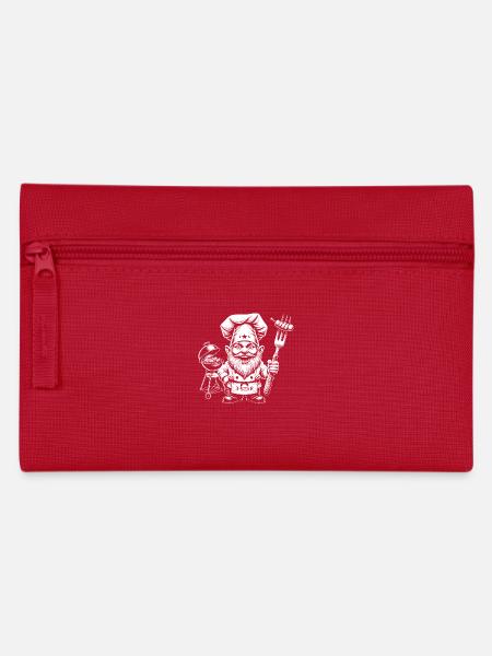 Grillen - Federtasche - Rot