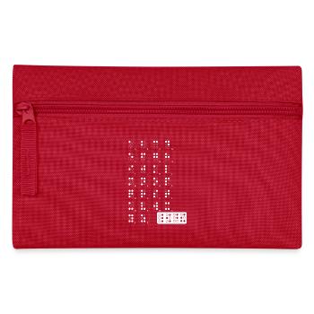 Braille wite - Federtasche - Rot - Vorne