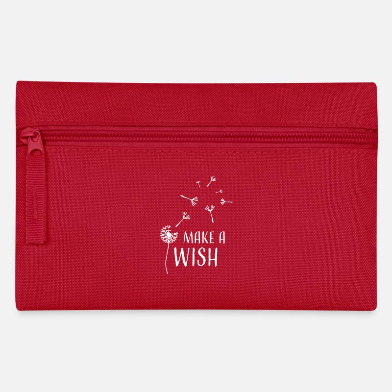 Pissenlit make a wish blanc - Trousse - rouge