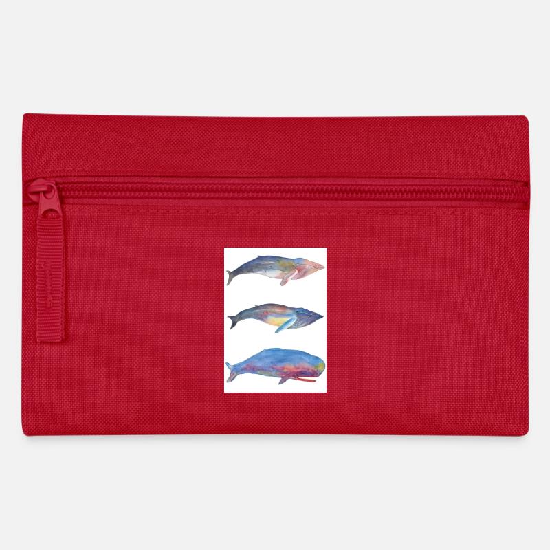 3 Wale Aufkleber - Federtasche - Rot