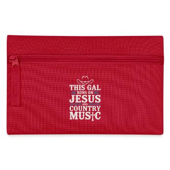 For faith and country fans - Pencil Case - red - Front