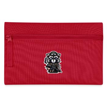 Raccoon Squat - Federtasche - Rot - Vorne
