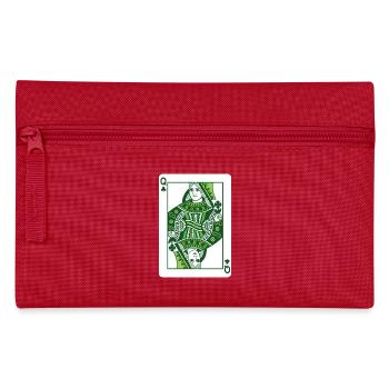 Queen Of Shamrock St Patrick’s Irish - Pencil Case - red - Front