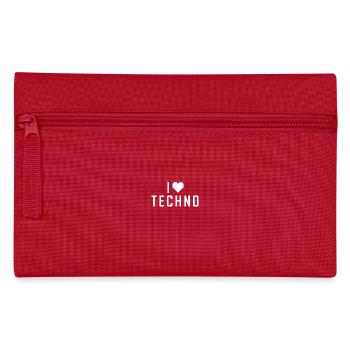 I Love Liebe Techno 2 - Federtasche - Rot - Vorne