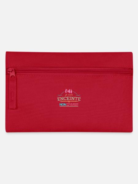 Oui je suis enceinte - Trousse - rouge