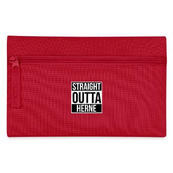 Straight Outta Herne! | Beste Stadt - Federtasche - Rot - Vorne