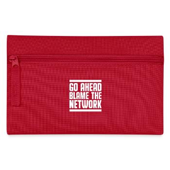 Go ahead blame the network Network administrator - Federtasche - Rot - Vorne