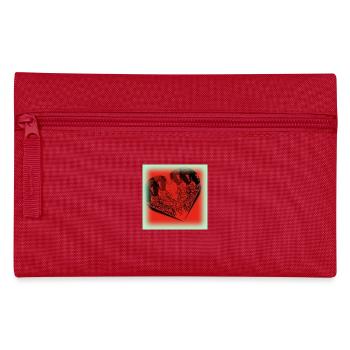Rot Herz und... - Federtasche - Rot - Vorne