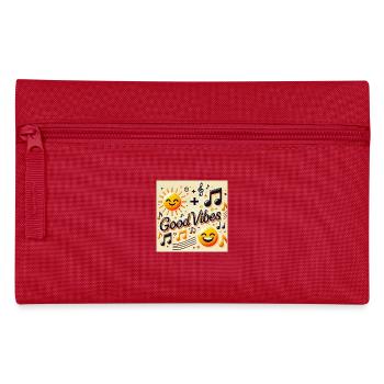 Sunshine + Music = - Pencil Case - red - Front