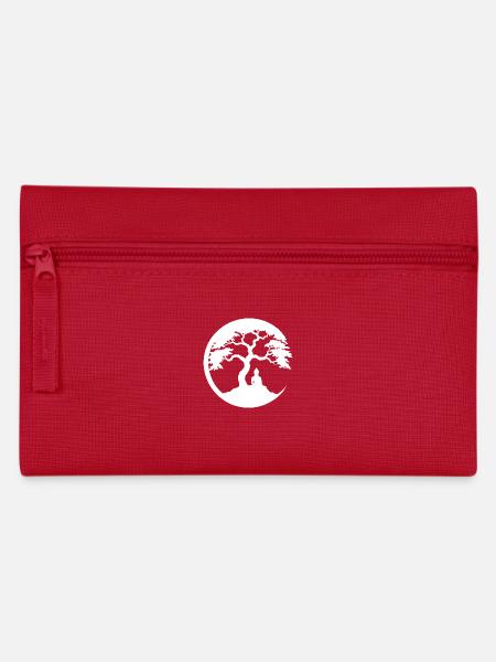 Buddha, Zen-Kreis - Federtasche - Rot