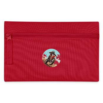 Experience the motocross rush up close - Pencil Case - red - Front
