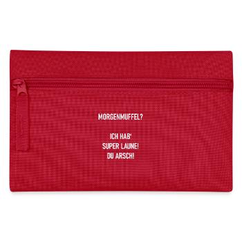 Morgenmuffel - Federtasche - Rot - Vorne
