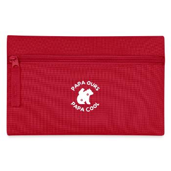 Papa Ours papa cool 2 - Trousse - rouge - Devant
