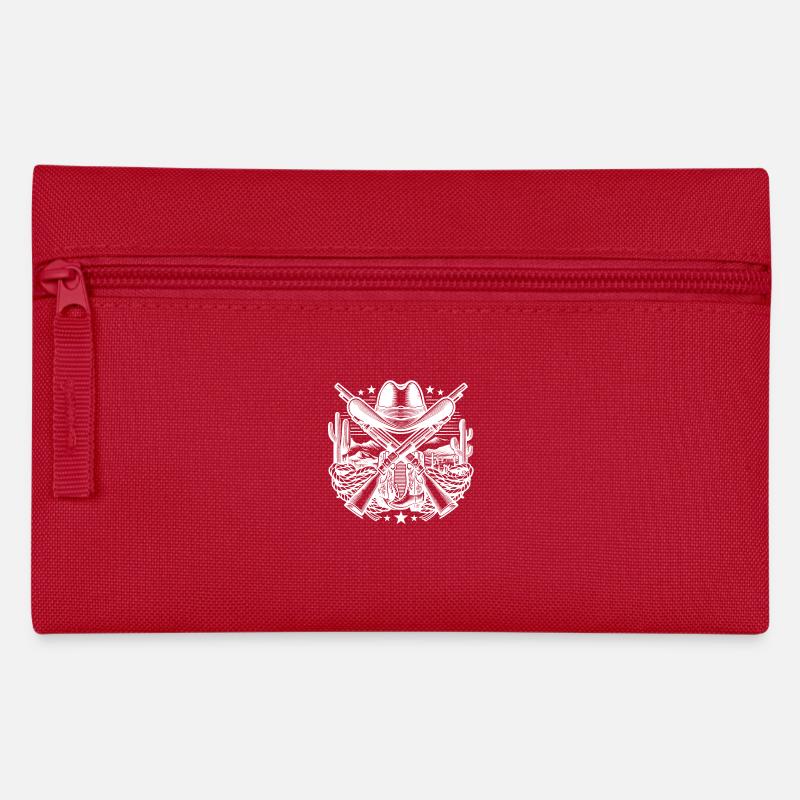 Western Logo 2 - Pencil Case - red
