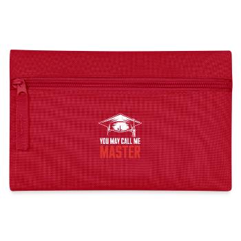 Humorous Design for Master's Graduates - Pencil Case - red - Front