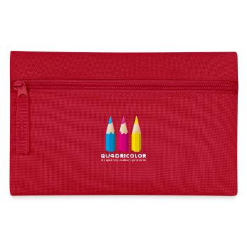 Quadricolor - Texte clair - Trousse - rouge - Devant
