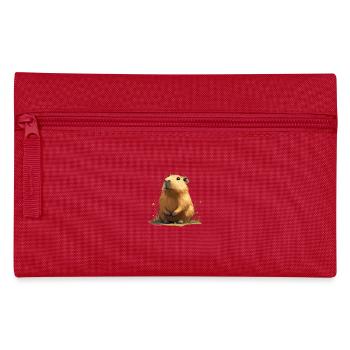 Bébé Capybara - Trousse - rouge - Devant