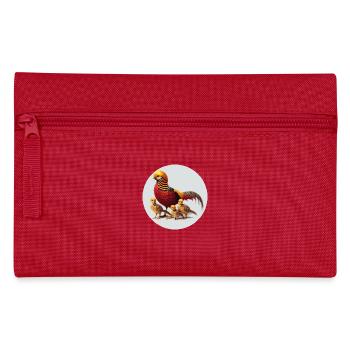 Golden pheasant with young - Pencil Case - red - Front