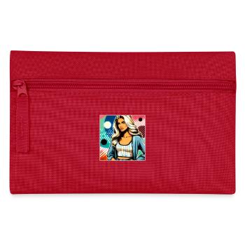 Elegante Geschäftsfrau - Federtasche - Rot - Vorne