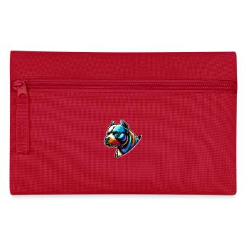 Bulldogge - Federtasche - Rot - Vorne