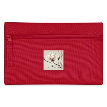 Japanese style magnolia flower - Pencil Case - red - Front