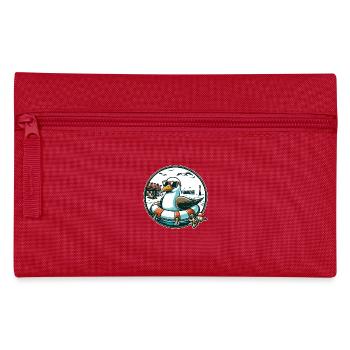 Mouette dans une bouée de sauvetage - Trousse - rouge - Devant