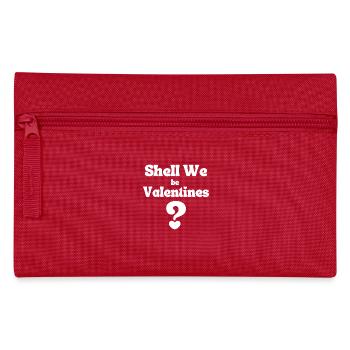 Shell We Be Valentine - Pencil Case - red - Front